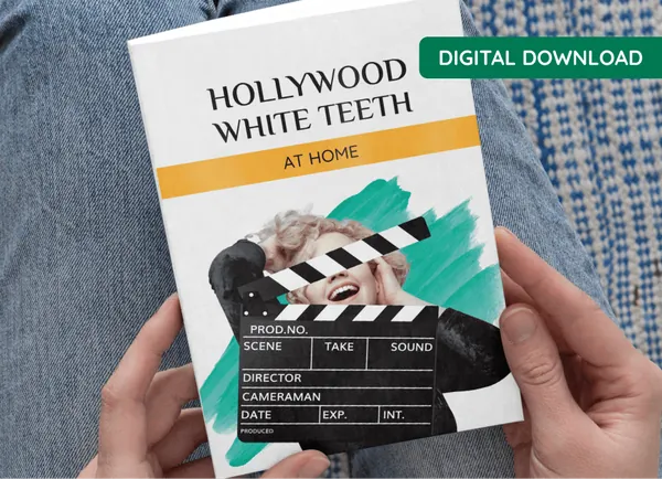 Cover of the Hollywood White Teeth at Home e-guide that comes with ProDentim